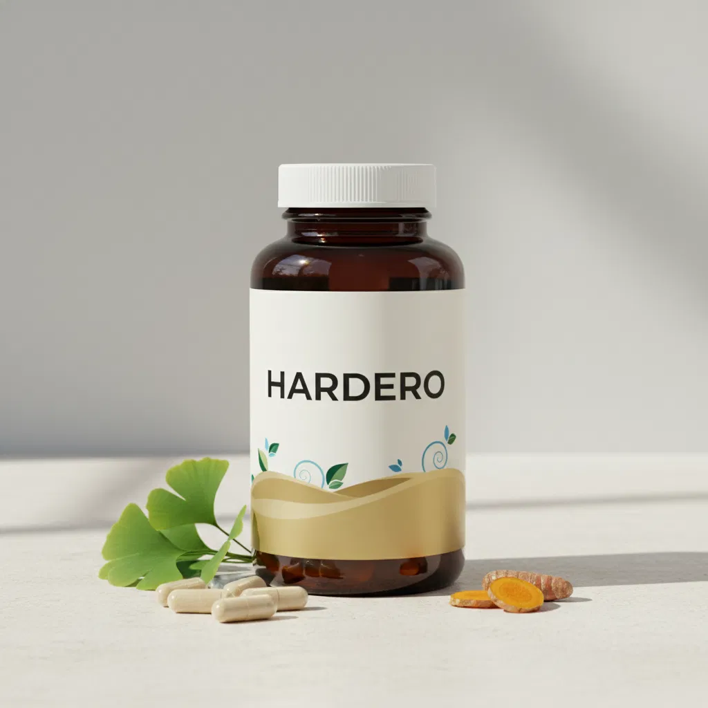 Hardero men's wellness supplement bottle - 600mg, 60 capsules